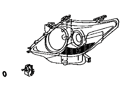 Lexus 81145-60K90 Headlamp Unit With Gas, Right