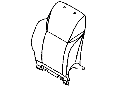Lexus 71074-60K50-A3 Front Seat Back Cover Sub-Assembly, Left (For Separate Type)