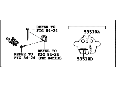 Lexus 53510-60320 Hood Lock Assembly