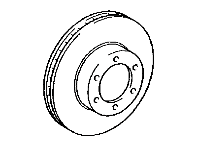 Toyota 43512-60190 Front Disc