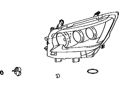 Lexus 81145-60G20 Headlamp Unit With Gas, Right