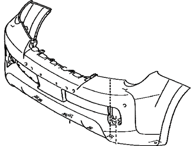 Lexus 52119-6A952 Front Bumper Cover L/P