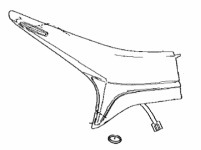 Lexus 81551-50290 Lens & Body, Rear Combination Lamp