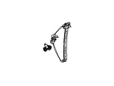 Lexus 69840-50080 Regulator Assembly, Rear Door Window