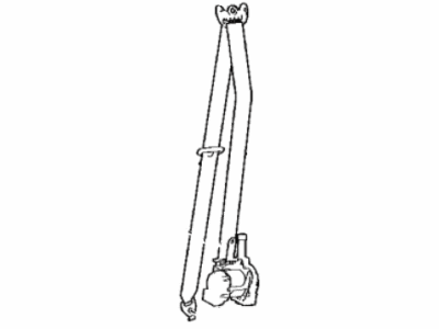 Lexus 73210-50590-C1 Belt Assembly, Front Seat