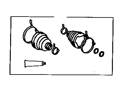 Lexus 04438-33020 Boot Kit, Drive Shaft