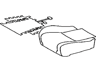 Lexus 71072-0E200-C0 Front Seat Cushion Cover Sub-Assembly, Left (For Separate Type)