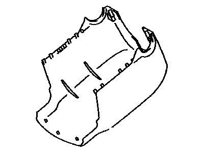 Lexus 45287-0E021-C0 Cover, Steering Column
