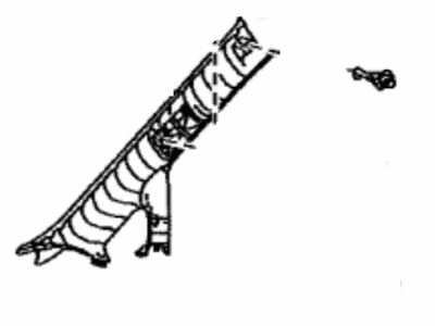 Lexus 62210-0E020-A1 Garnish, Front Pillar, RH