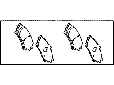 Lexus 04466-0E010 Rear Disc Brake Pad Kit
