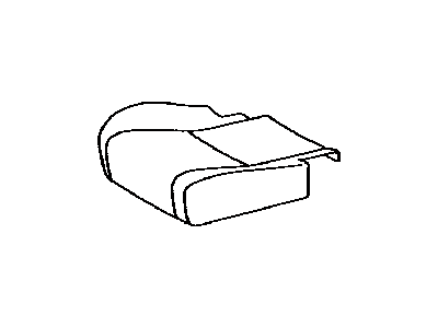 Lexus 71075-0E071-A2 Rear Seat Cushion Cover Sub-Assembly, Right (For Bench Type)