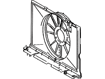 Toyota 16711-66031 Fan Shroud