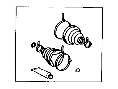 Toyota 04438-32070 Front Cv Joint Boot Kit