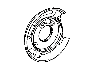 Lexus 46503-32010 Plate Sub-Assy, Parking Brake, RH