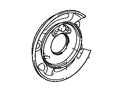 Lexus 46503-0E020 Plate Sub-Assy, Parking Brake, RH