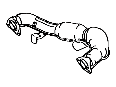 Toyota 17106-62012 Exhaust Crossover Pipe Sub-Assembly