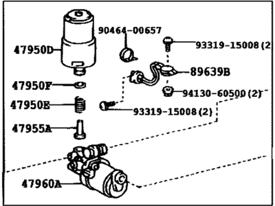 Lexus 47070-60050 Pump Assy, Brake Booster W/Accumulator