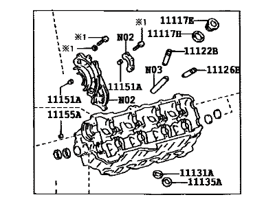 Toyota 11102-59027 Cylinder Head