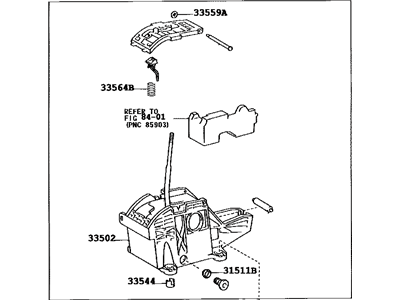 Lexus 33550-60660 Floor Shift Assy, Transmission