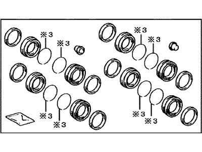 Toyota 04478-60050 Caliper Seal Kit