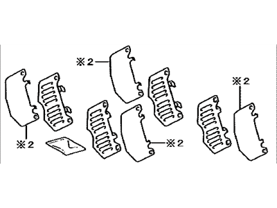 Toyota 04945-35120 Shim Kit, Anti Squeal, Front