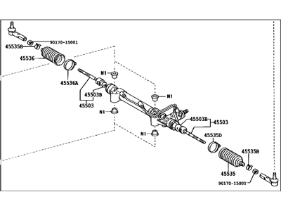 Lexus 44200-35060 Power Steering Rack