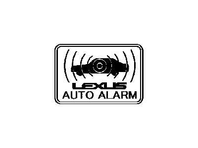 Lexus 74515-30040 Plate, Theft Warning