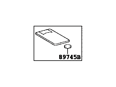 Lexus 89904-50480 Electrical Key Transmitter Sub-Assembly (Card Key)
