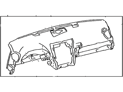 Lexus 55400-53906-C0 Pad Sub-Assy, Instrument Panel Safety