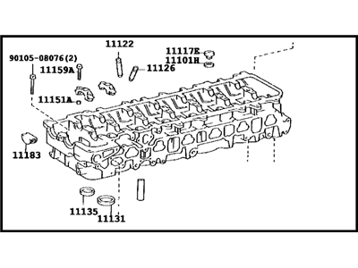 Toyota 11101-69106 Head Sub-Assy, Cylinder