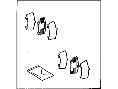 Lexus 04946-60010 Shim Kit, Anti Squeal(For Rear Disc Brake)