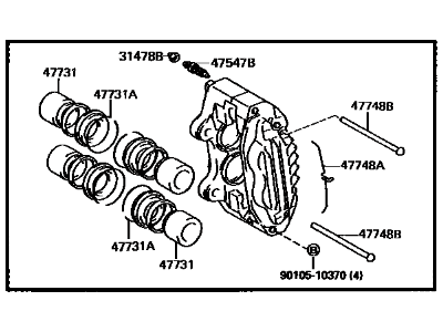 Toyota 47730-60061 Caliper