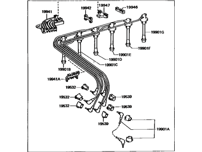 Toyota 90919-21557 Cable Set