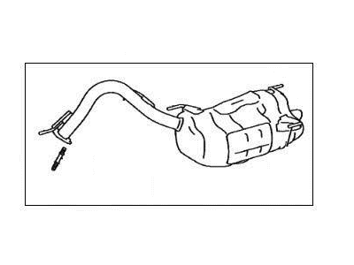 Lexus 17430-70871 PIPE ASSY, EXHAUST T