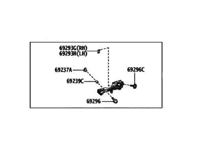 Lexus 69201-60130 FRAME SUB-ASSY, FR D