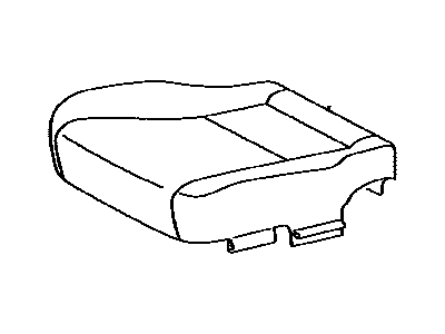 Lexus 71071-50850-A0 Front Seat Cushion Cover Sub-Assembly, Right (For Separate Type)