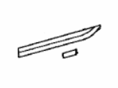 Lexus 75076-50080-A2 Moulding Sub-Assy, Rear Door, Outside LH