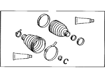 Toyota 04427-0E030 Front Cv Joint Boot Kit, In Outboard, Right