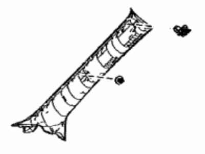 Lexus 62220-48181-A1 GARNISH Assembly, Front Pillar