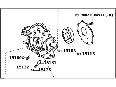 Lexus 15100-50040 Pump Assembly, Oil