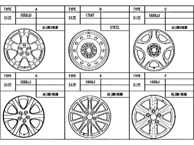 Lexus 42611-24420 Wheel, Disc