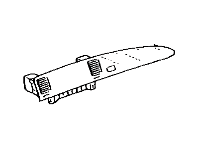 Lexus 55011-24060-B0 Garnish Sub-Assy, Instrument Panel Safety Pad