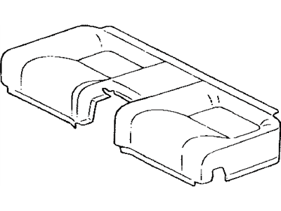 Lexus 71075-24330-A0 Rear Seat Back Cover (For Bench Type)