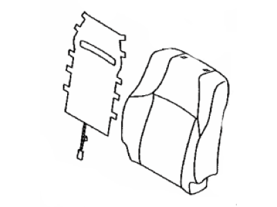 Lexus 71074-60A50-C2 Front Seat Back Cover Sub-Assembly, Left (For Separate Type)