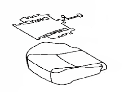 Lexus 71072-60G13-A3 Front Seat Cover Sub-Assembly