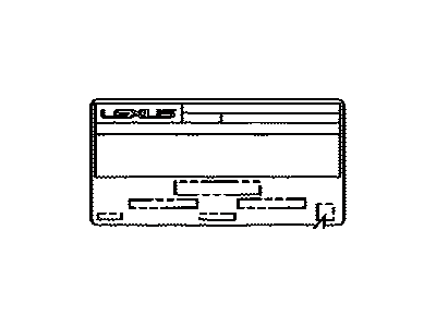 Lexus 11298-31180 Label, Emission Control Information