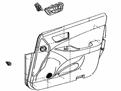 Lexus 67610-33C40-A1 Board Sub-Assy, Front Door Trim, RH