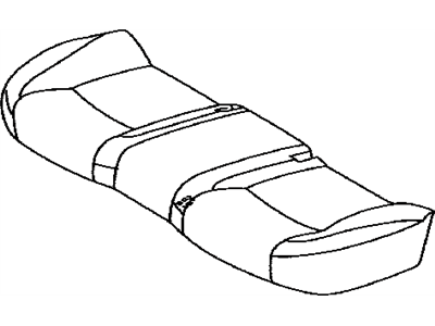 Lexus 71075-33871-A2 Rear Seat Cushion Cover Sub-Assembly (For Bench Type)