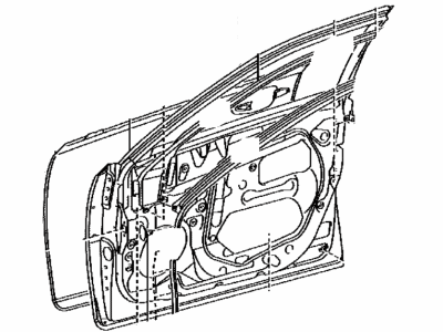 Lexus 67002-33180 Panel Sub-Assembly, Front Door Inside