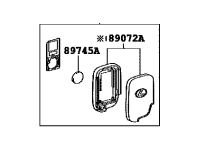 Lexus 89904-33420 Electrical Key Transmitter Sub-Assembly